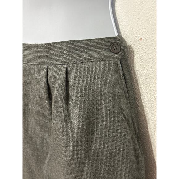 VTG Jean Nicole Corpcore Midi Skirt Set 5/6 Grey Preppy Classic Preppy RL Vibes - Picture 9 of 16